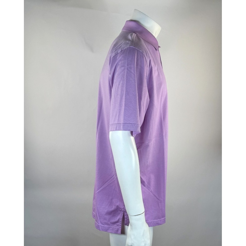 Peter Millar Crown Ease Golf Polo Shirt Mens L EUC Cotton Short Sleeve Purple - Picture 5 of 10